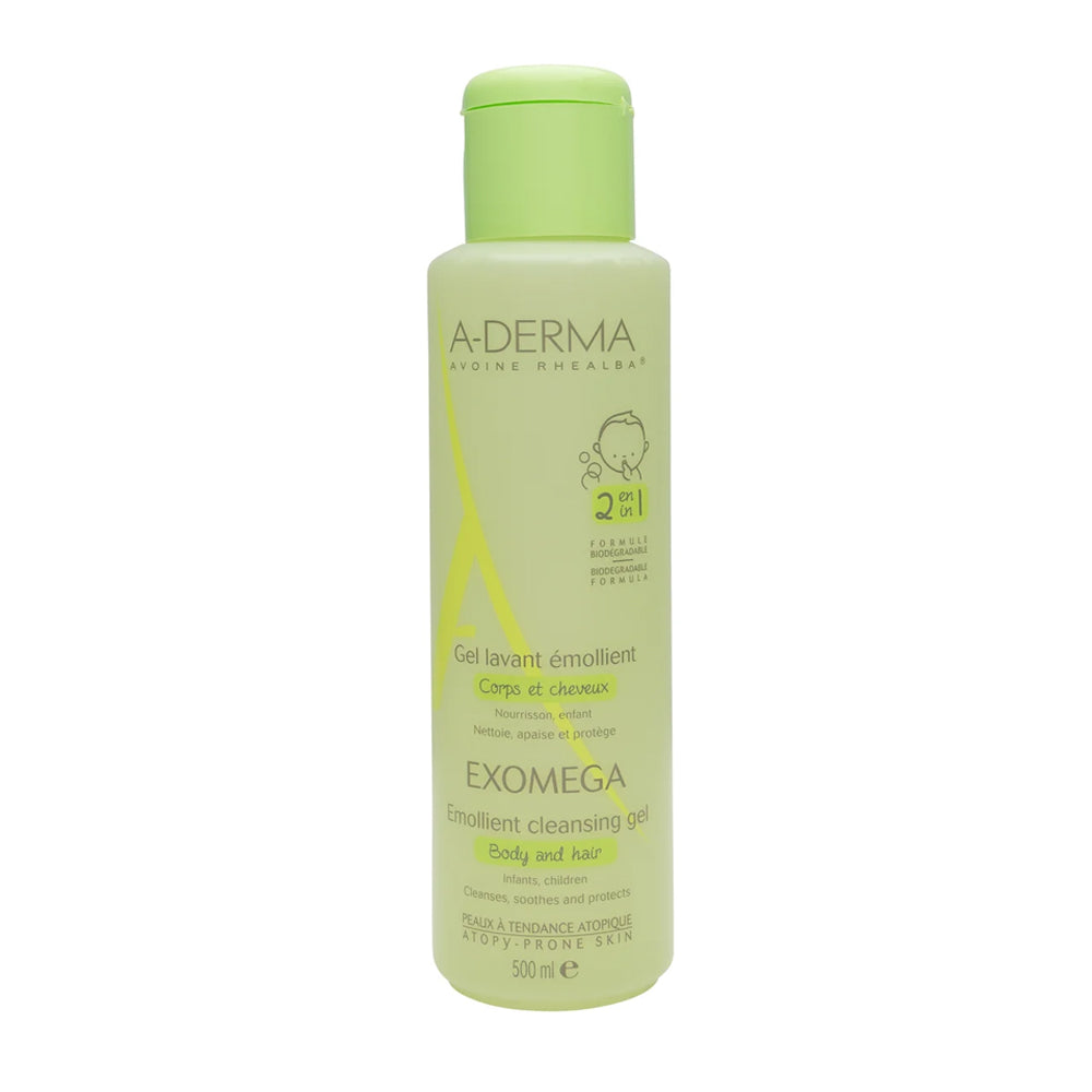 A-derma Exomega Emollient Cleansing Gel 500ml