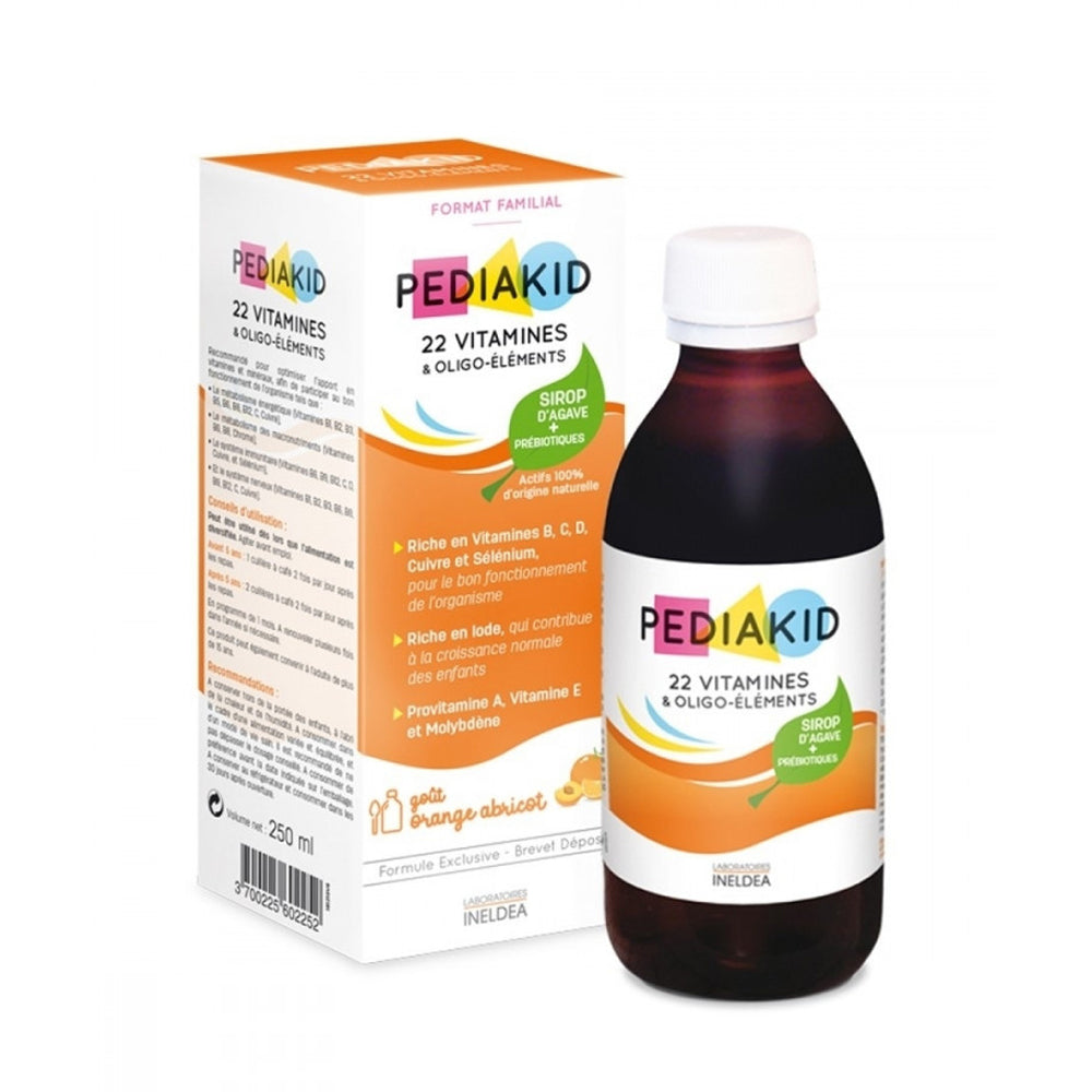 Pediakid syrup: 22 Vitamins and Trace elements