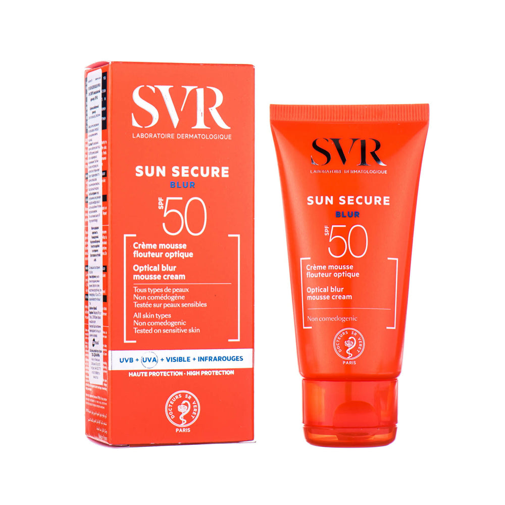 SVR Laboratories SUN SECURE BLUR SPF 50+ Optical Blur Mousse Cream 50ml