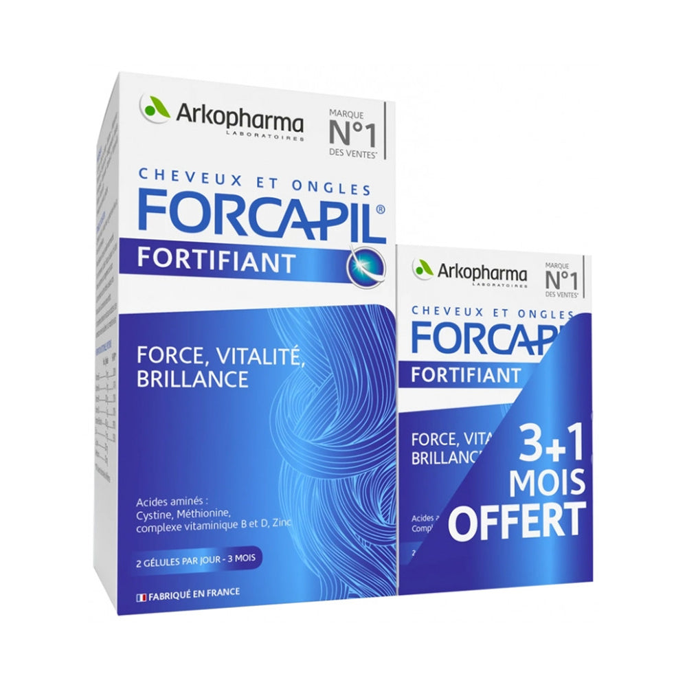 Arkopharma Forcapil Hair and Nails Growth Stimulator 180 Capsules + 60 Capsules for Free